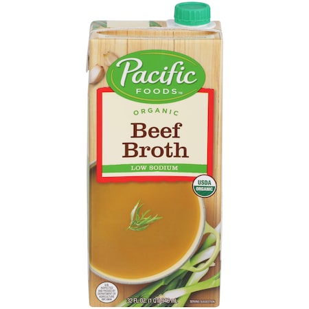 Pacific Foods Pacific Foods Organic Low Sodium Beef Broth 32 fl. oz. Carton, PK12 05436